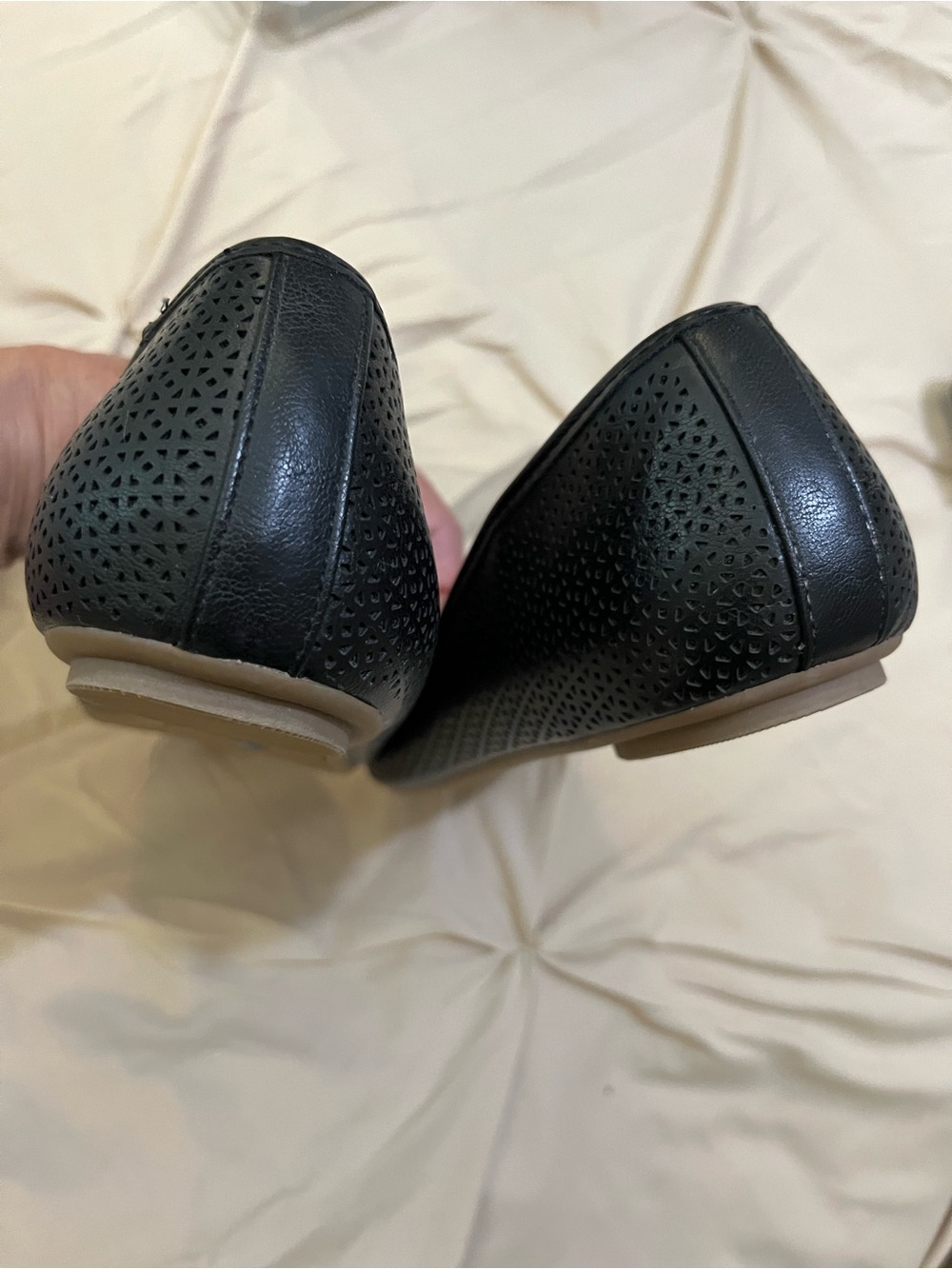 Dr Scholl's black textured flats Sz 11. NWOT - Picture 5 of 7